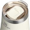 STANLEY The Reserve Textured Wine Tumbler | 11oz | Splash-Proof Lid | Cold Drinks & Cocktail Cup | Insulated Stainless Steel Wine Glass | Wisteria Shine(Cream Gloss)
