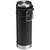STANLEY Travel Mug with Integrated French Press 16 oz | 5 Minute Brew, 4 Hours Hot, Leakproof Lid | Mesh Filter for Coffee Grounds | Insulated Stainless Steel Coffee Maker | BPA-Free | Black 2.0(Black 2.0)