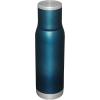 Stanley Adventure-To-Go Vacuum Bottle 1.1 qt | Wide Mouth w/Leakproof Cup Lid | Keep Drinks Hot or Cold | Packable for Travel | Insulated Stainless Steel Thermal Bottle | BPA-Free | Hammertone Green(Blue Glow)