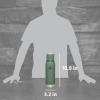 Stanley Adventure-To-Go Vacuum Bottle 1.1 qt | Wide Mouth w/Leakproof Cup Lid | Keep Drinks Hot or Cold | Packable for Travel | Insulated Stainless Steel Thermal Bottle | BPA-Free | Hammertone Green(Hammertone Green)
