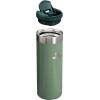 Stanley AeroLight Transit Bottle 20 oz | Locking Drink Through Lid | Leak Resistant Water Bottle or Coffee Travel Mug | Lightweight Insulated Stainless Steel | BPA-Free | Rose Quartz(Hammertone Green)
