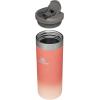 Stanley AeroLight Transit Bottle 20 oz | Locking Drink Through Lid | Leak Resistant Water Bottle or Coffee Travel Mug | Lightweight Insulated Stainless Steel | BPA-Free | Rose Quartz(Grapefruit)