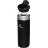 Stanley AeroLight Transit Bottle 20 oz | Locking Drink Through Lid | Leak Resistant Water Bottle or Coffee Travel Mug | Lightweight Insulated Stainless Steel | BPA-Free | Rose Quartz(Black Glimmer)