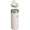 Stanley AeroLight Transit Bottle 20 oz | Locking Drink Through Lid | Leak Resistant Water Bottle or Coffee Travel Mug | Lightweight Insulated Stainless Steel | BPA-Free | Rose Quartz(Rose Quartz)
