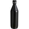 Stanley All Day Slim Bottle 20 oz | Twist On Lid with Leakproof Seal | Slim Design for Travel & Gym | Insulated Stainless Steel | BPA-Free | Black(Black)