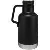 Stanley Classic Easy-Pour Growler 64 oz | Keeps Beer Cold or Coffee Hot | Leakproof Steel Lined Lid and Easy to Carry Handle | Insulated Stainless Steel | BPA-Free | Green(Matte Black)
