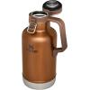 Stanley Classic Easy-Pour Growler 64 oz | Keeps Beer Cold or Coffee Hot | Leakproof Steel Lined Lid and Easy to Carry Handle | Insulated Stainless Steel | BPA-Free | Green(Maple)