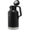 Stanley Classic Easy-Pour Growler 64 oz | Keeps Beer Cold or Coffee Hot | Leakproof Steel Lined Lid and Easy to Carry Handle | Insulated Stainless Steel | BPA-Free | Green(Matte Black)