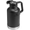 Stanley Classic Easy-Pour Growler 64 oz | Keeps Beer Cold or Coffee Hot | Leakproof Steel Lined Lid and Easy to Carry Handle | Insulated Stainless Steel | BPA-Free | Green(Black 2.0)