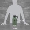 Stanley Classic Easy-Pour Growler 64 oz | Keeps Beer Cold or Coffee Hot | Leakproof Steel Lined Lid and Easy to Carry Handle | Insulated Stainless Steel | BPA-Free | Green(Green)