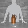 Stanley Classic Easy-Pour Growler 64 oz | Keeps Beer Cold or Coffee Hot | Leakproof Steel Lined Lid and Easy to Carry Handle | Insulated Stainless Steel | BPA-Free | Green(Maple)