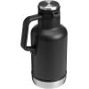 Stanley Classic Easy-Pour Growler 64 oz | Keeps Beer Cold or Coffee Hot | Leakproof Steel Lined Lid and Easy to Carry Handle | Insulated Stainless Steel | BPA-Free | Green(Black 2.0)