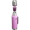 Stanley Classic Legendary Vacuum Bottle 1.5 qt | Wide Mouth with Leakproof Cup Lid | Keep Drinks Hot or Cold | Packable for Travel | Insulated Stainless Steel Thermos | BPA-Free | Hammertone Green(Hammertone Lilac)