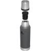 Stanley Classic Legendary Vacuum Bottle 1.5 qt | Wide Mouth with Leakproof Cup Lid | Keep Drinks Hot or Cold | Packable for Travel | Insulated Stainless Steel Thermos | BPA-Free | Hammertone Green(Charcoal)