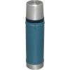 Stanley Classic Legendary Vacuum Bottle 1.5 qt | Wide Mouth with Leakproof Cup Lid | Keep Drinks Hot or Cold | Packable for Travel | Insulated Stainless Steel Thermos | BPA-Free | Hammertone Green(Hammertone Lake)