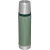 Stanley Classic Legendary Vacuum Bottle 1.5 qt | Wide Mouth with Leakproof Cup Lid | Keep Drinks Hot or Cold | Packable for Travel | Insulated Stainless Steel Thermos | BPA-Free | Hammertone Green(Hammertone Green)