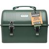 Stanley Classic Lunch Box 10 qt | Vintage Metal Lunchbox | Durable Meal Container with Handle and Latch | Stores Food, Drinks, Thermos, Water Bottle(Hammertone Green)