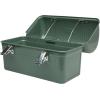 Stanley Classic Lunch Box 10 qt | Vintage Metal Lunchbox | Durable Meal Container with Handle and Latch | Stores Food, Drinks, Thermos, Water Bottle(Hammertone Green)