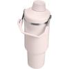 Stanley IceFlow 2.0 Fast Flow Tumbler with Handle 40 oz | Twist On Angled Spout Lid | Leakproof Water Bottle | Insulated Stainless Steel | BPA-Free | Black 2.0(Rose Quartz)