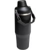 Stanley IceFlow 2.0 Fast Flow Tumbler with Handle 40 oz | Twist On Angled Spout Lid | Leakproof Water Bottle | Insulated Stainless Steel | BPA-Free | Black 2.0(Black 2.0)