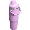 Stanley IceFlow 2.0 Fast Flow Tumbler with Handle 40 oz | Twist On Angled Spout Lid | Leakproof Water Bottle | Insulated Stainless Steel | BPA-Free | Black 2.0(Lilac)