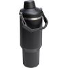 Stanley IceFlow 2.0 Fast Flow Tumbler with Handle 40 oz | Twist On Angled Spout Lid | Leakproof Water Bottle | Insulated Stainless Steel | BPA-Free | Black 2.0(Black 2.0)