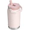 Stanley IceFlow 2.0 Flip Straw Jug with Handle 64 oz | Twist On Lid and Flip Up Straw | Leakproof for Travel and Sports | Insulated Stainless Steel |BPA-Free | Rose Quartz
