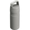 Stanley IceFlow Cap and Carry Water Bottle | Wide Mouth Twist Lid | Lightweight & Leakproof for Travel & Sports | Insulated Stainless Steel | BPA-Free(Ash)
