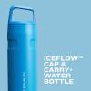 Stanley IceFlow Cap and Carry Water Bottle | Wide Mouth Twist Lid | Lightweight & Leakproof for Travel & Sports | Insulated Stainless Steel | BPA-Free(Cream Glimmer)