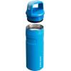 Stanley IceFlow Cap and Carry Water Bottle | Wide Mouth Twist Lid | Lightweight & Leakproof for Travel & Sports | Insulated Stainless Steel | BPA-Free(Azure)