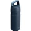 Stanley IceFlow Cap and Carry Water Bottle | Wide Mouth Twist Lid | Lightweight & Leakproof for Travel & Sports | Insulated Stainless Steel | BPA-Free(Navy)