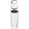 Stanley IceFlow Cap and Carry Water Bottle | Wide Mouth Twist Lid | Lightweight & Leakproof for Travel & Sports | Insulated Stainless Steel | BPA-Free(Polar)