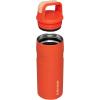 Stanley IceFlow Cap and Carry Water Bottle | Wide Mouth Twist Lid | Lightweight & Leakproof for Travel & Sports | Insulated Stainless Steel | BPA-Free(Tigerlily)