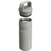 Stanley IceFlow Cap and Carry Water Bottle | Wide Mouth Twist Lid | Lightweight & Leakproof for Travel & Sports | Insulated Stainless Steel | BPA-Free(Ash)