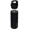 Stanley IceFlow Cap and Carry Water Bottle | Wide Mouth Twist Lid | Lightweight & Leakproof for Travel & Sports | Insulated Stainless Steel | BPA-Free(Black Glimmer)