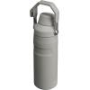 Stanley IceFlow Fast Flow Water Bottle | Angled Spout Lid | Lightweight & Leakproof for Travel & Sports | Insulated Stainless Steel | BPA-Free(Ash)