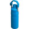 Stanley IceFlow Fast Flow Water Bottle | Angled Spout Lid | Lightweight & Leakproof for Travel & Sports | Insulated Stainless Steel | BPA-Free(Azure)