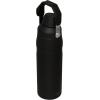 Stanley IceFlow Fast Flow Water Bottle | Angled Spout Lid | Lightweight & Leakproof for Travel & Sports | Insulated Stainless Steel | BPA-Free(Black)