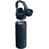 Stanley IceFlow Fast Flow Water Bottle | Angled Spout Lid | Lightweight & Leakproof for Travel & Sports | Insulated Stainless Steel | BPA-Free(Navy)