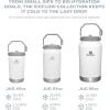 Stanley IceFlow Flip Straw Jug with Handle 40 oz| Twist On Lid and Flip Up Straw | Leak Resistant for Travel and Sports | Insulated Stainless Steel | BPA-Free | Lilac(Fog)