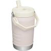 Stanley IceFlow Flip Straw Jug with Handle 40 oz| Twist On Lid and Flip Up Straw | Leak Resistant for Travel and Sports | Insulated Stainless Steel | BPA-Free | Lilac(Rose Quartz)