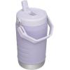 Stanley IceFlow Flip Straw Jug with Handle 40 oz| Twist On Lid and Flip Up Straw | Leak Resistant for Travel and Sports | Insulated Stainless Steel | BPA-Free | Lilac(Lavender)