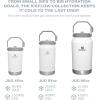 Stanley IceFlow Flip Straw Jug with Handle 40 oz| Twist On Lid and Flip Up Straw | Leak Resistant for Travel and Sports | Insulated Stainless Steel | BPA-Free | Lilac(Black 2.0)