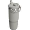 Stanley IceFlow Flip Straw Tumbler with Handle 30 oz | Twist On Lid and Flip Up Straw | Leak Resistant Water Bottle | Insulated Stainless Steel |BPA-Free | Ash