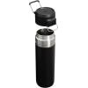 Stanley Quick Flip GO Water Bottle 24 oz | Push Button Lid | Leakproof and Packable for Travel and Sports | Insulated Stainless Steel | BPA-Free | Azure(Black 2.0)