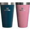 STANLEY Adventure Stacking Beer Pint Glass | Stackable Drinking Cup for Cold Beverages | Dishwasher Safe | Insulated Stainless Steel Tumbler | BPA-Free(Ponderosa Gloss/Port Shimmer)