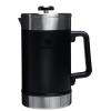 STANLEY Classic Stay-Hot French Press Coffee Maker 48 oz | 5 Minute Brew, 4 Hours Hot | Mesh Filter for Coffee Grounds | Insulated Stainless Steel French Press | BPA-Free | Hammertone Green(Black 2.0)