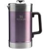 STANLEY Classic Stay-Hot French Press Coffee Maker 48 oz | 5 Minute Brew, 4 Hours Hot | Mesh Filter for Coffee Grounds | Insulated Stainless Steel French Press | BPA-Free | Hammertone Green(Wisteria Shine)