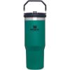 STANLEY IceFlow 2.0 Flip Straw Tumbler with Handle 30 oz | Twist On Lid and Flip Up Straw | Leak Resistant Water Bottle | Insulated Stainless Steel | BPA-Free | Hydrangea(Tidepool)