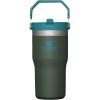 STANLEY IceFlow 2.0 Flip Straw Tumbler with Handle 30 oz | Twist On Lid and Flip Up Straw | Leak Resistant Water Bottle | Insulated Stainless Steel | BPA-Free | Hydrangea(Spirulina)